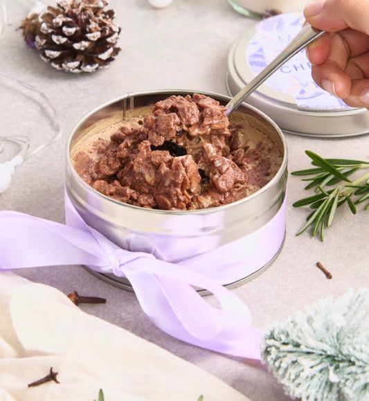 Mini torta guapetona en empaque de hojalata